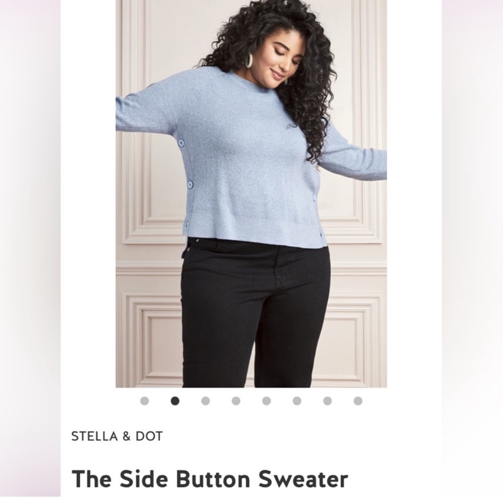 NWT Stella & Dot Sweater Medium Blue